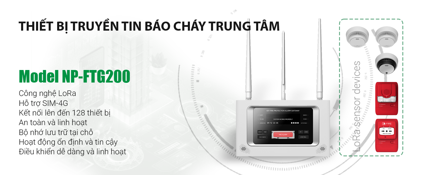 Bộ truyền tin cảnh báo trung tâm LoRa