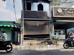 Cháy cửa hàng vật liệu xây dựng tại thành phố Thuận An (Bình Dương) 