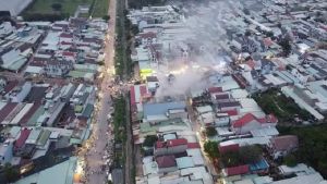 Cháy lớn tại quán karaoke ở Đồng Nai